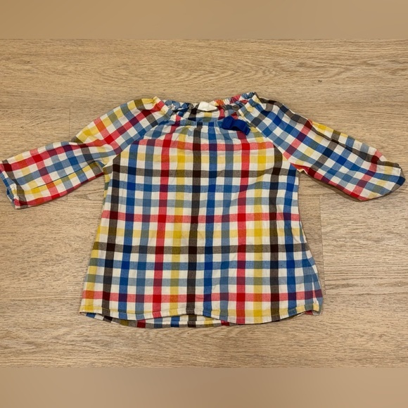 Mini Boden Other - Mini Boden 5/6 Colorful Plaid Long Sleeve Shirt